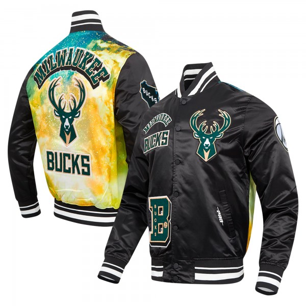 Бомбер Milwaukee Bucks Pro Standard Sublimated Satin - Black