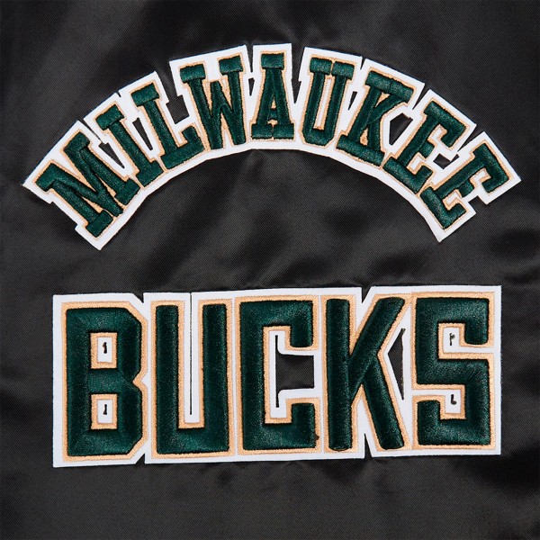 Бомбер Milwaukee Bucks Pro Standard Sublimated Satin - Black