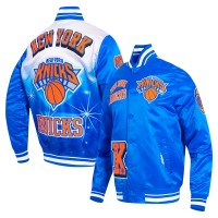 Бомбер New York Knicks Pro Standard Sublimated Satin - Royal