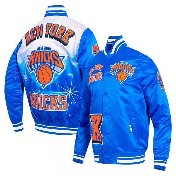 Бомбер New York Knicks Pro Standard Sublimated Satin - Royal