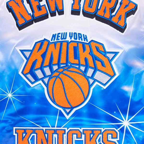 Бомбер New York Knicks Pro Standard Sublimated Satin - Royal