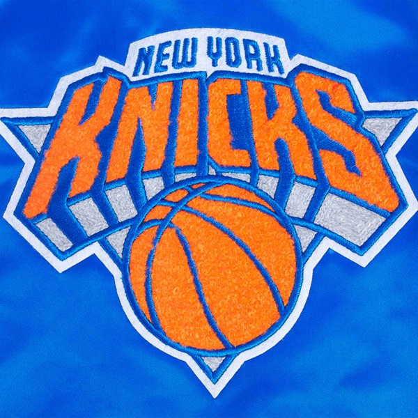 Бомбер New York Knicks Pro Standard Sublimated Satin - Royal