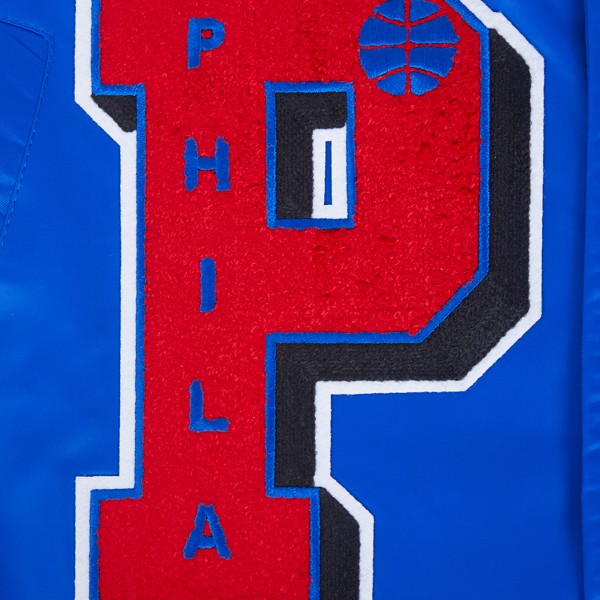 Philadelphia 76ers Pro Standard Royal Sublimated Satin Full-Snap Jacket