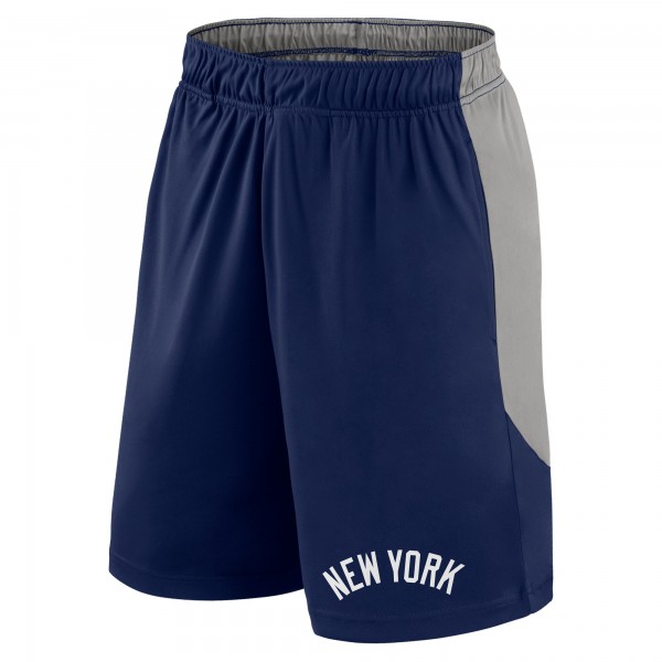 Шорты New York Yankees Fanatics Navy/Gray Launch Polyester