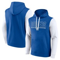 Los Angeles Dodgers Fanatics Royal Outline Fleece Pullover Hoodie