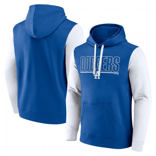 Los Angeles Dodgers Fanatics Royal Outline Fleece Pullover Hoodie
