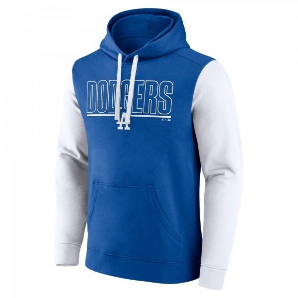 Los Angeles Dodgers Fanatics Royal Outline Fleece Pullover Hoodie