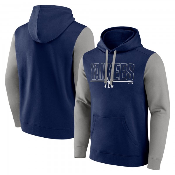 Толстовка New York Yankees Fanatics Navy Outline Fleece