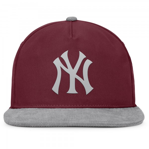 New York Yankees Fanatics Wine Front Office Snapback Hat
