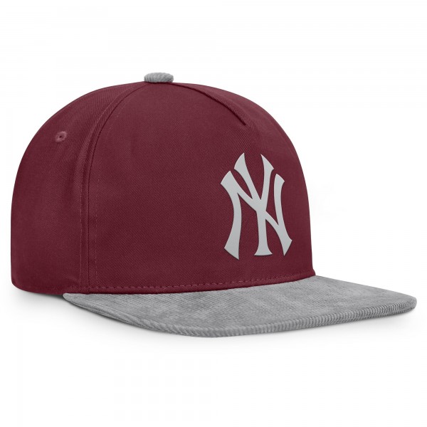New York Yankees Fanatics Wine Front Office Snapback Hat