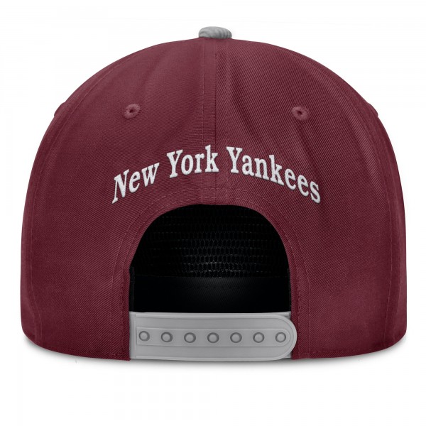 New York Yankees Fanatics Wine Front Office Snapback Hat