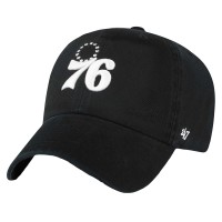 Бейсболка Philadelphia 76ers 47 Black Core Logo Clean Up