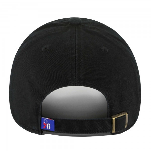 Бейсболка Philadelphia 76ers 47 Black Core Logo Clean Up