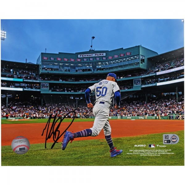 Mookie Betts Los Angeles Dodgers Autographed Fanatics Authentic 8 x 10 at Fenway Park Photograph