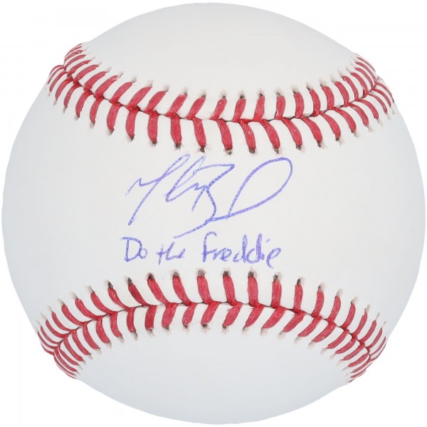 Mookie Betts Los Angeles Dodgers Autographed Fanatics Authentic Baseball with Do The Freddie Inscription