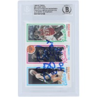 Larry Bird Boston Celtics Autographed 1980-81 Topps #94 #/33 Beckett Fanatics Witnessed Authenticated Rookie Card with Multiple Inscriptions