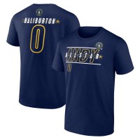 Tyrese Haliburton 2024 NBA All-Star Game Rebound Battle Name & Number T-Shirt - Navy