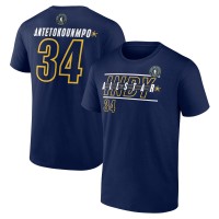 Футболка Giannis Antetokounmpo 2024 NBA All-Star Game Rebound Battle Name & Number - Navy