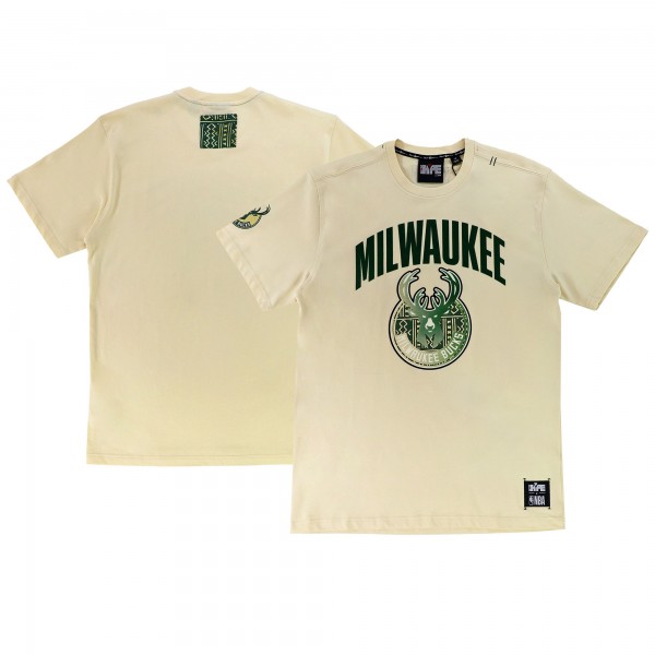 Футболка Milwaukee Bucks NBA x Two Hype Unisex Culture & Hoops – Cream