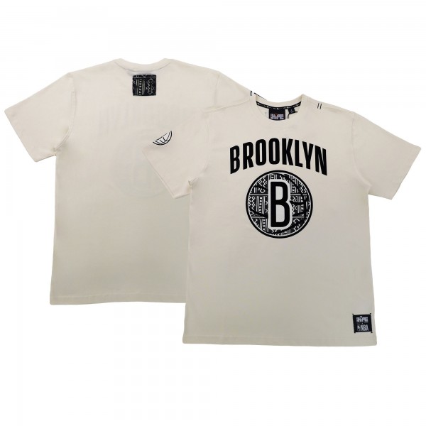 Футболка Brooklyn Nets NBA x Two Hype Unisex Culture & Hoops – Cream