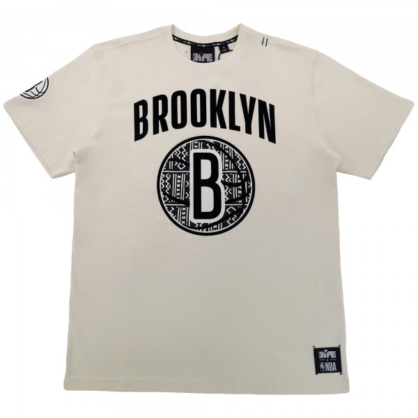 Футболка Brooklyn Nets NBA x Two Hype Unisex Culture & Hoops – Cream