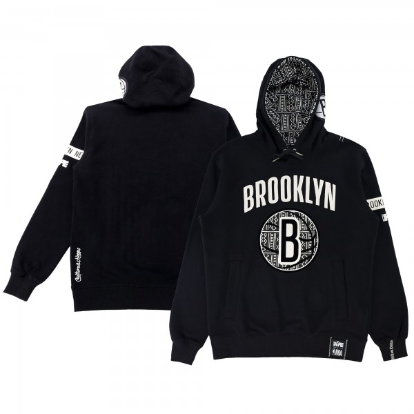 Толстовка Brooklyn Nets NBA x Two Hype Unisex Culture & Hoops Heavyweight – Black