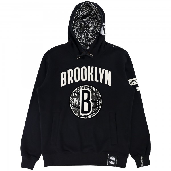 Толстовка Brooklyn Nets NBA x Two Hype Unisex Culture & Hoops Heavyweight – Black