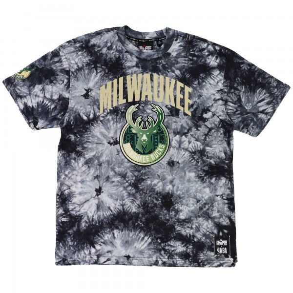 Футболка Milwaukee Bucks NBA x Two Hype Unisex Culture & Hoops Tie-Dye – Black