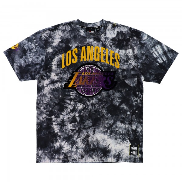 Футболка Los Angeles Lakers NBA x Two Hype Unisex Culture & Hoops Tie-Dye – Black