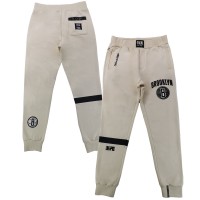 Спортивные штаны Brooklyn Nets NBA x Two Hype Unisex Culture & Hoops Heavyweight – Cream