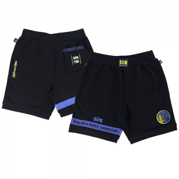 Шорты Golden State Warriors NBA x Two Hype Unisex Culture & Hoops Premium Classic Fleece – Black