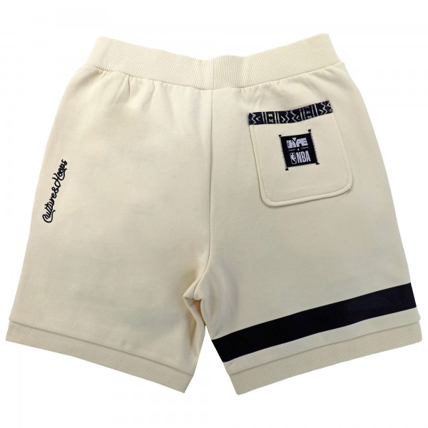 Шорты Brooklyn Nets NBA x Two Hype Unisex Culture & Hoops Premium Classic Fleece – Cream