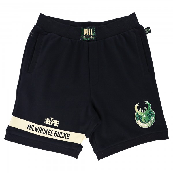 Unisex Milwaukee Bucks NBA x Two Hype Black Culture & Hoops Premium Classic Fleece Shorts