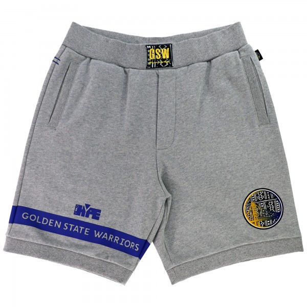 Шорты Golden State Warriors NBA x Two Hype Unisex Culture & Hoops Premium Classic Fleece – Heather Gray