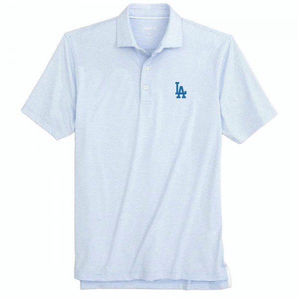 Los Angeles Dodgers johnnie-O Light Blue Fathers Day Lyndon Polo