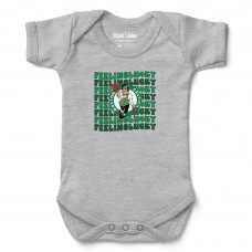 Newborn & Малышам Boston Celtics Chad & Jake Heather Gray St. Patricks Day Feeling Lucky Bodysuit
