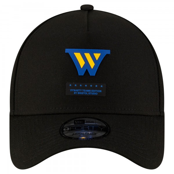 Бейсболка Golden State Warriors New Era x Bristol Studio Black Dynasty Edition 9FORTY A-Frame