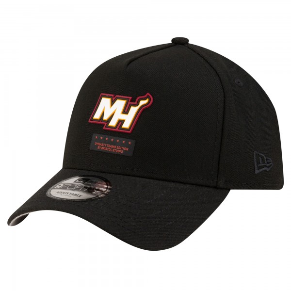 Бейсболка Miami Heat New Era x Bristol Studio Black Dynasty Edition 9FORTY A-Frame