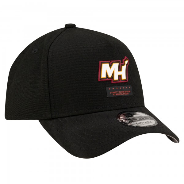 Бейсболка Miami Heat New Era x Bristol Studio Black Dynasty Edition 9FORTY A-Frame