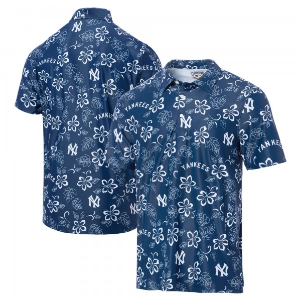 New York Yankees Reyn Spooner Navy Cooperstown Collection Performance Polo