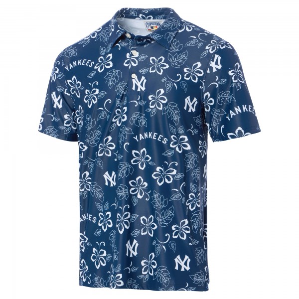 New York Yankees Reyn Spooner Navy Cooperstown Collection Performance Polo