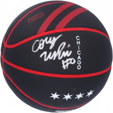 Мяч Coby White Chicago Bulls Autographed Authentic 2023-24 City Edition Collectors