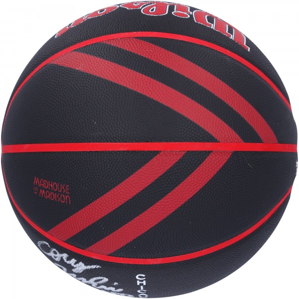 Мяч Coby White Chicago Bulls Autographed Authentic 2023-24 City Edition Collectors