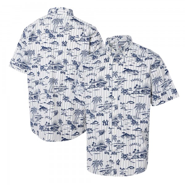 Рубашка New York Yankees Reyn Spooner White Cooperstown Collection Kekai