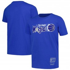 Футболка Подростковая Orlando Magic Mitchell & Ness Blue Hardwood Classics Retro Logo