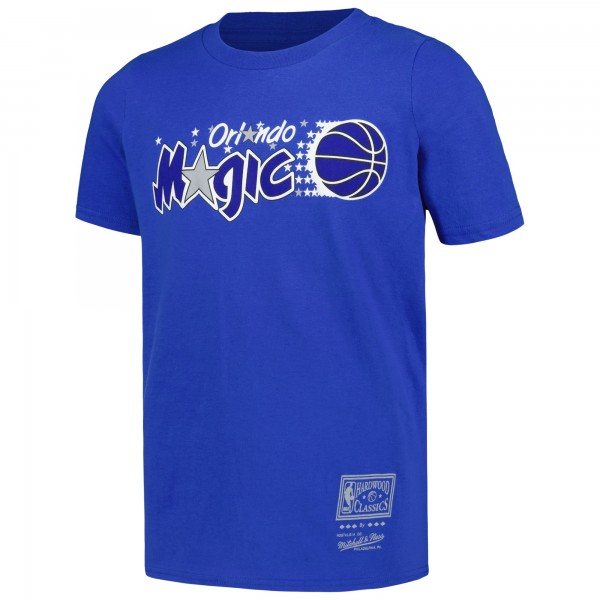 Футболка Подростковая Orlando Magic Mitchell & Ness Blue Hardwood Classics Retro Logo