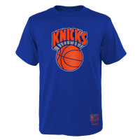 Детская футболка New York Knicks Mitchell & Ness Blue Hardwood Classics Retro Logo