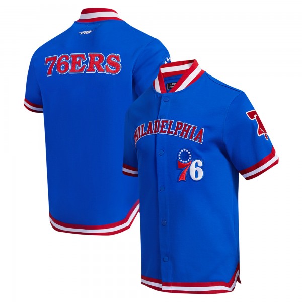 Philadelphia 76ers Pro Standard Royal Classic Warm-Up Full-Snap Jacket