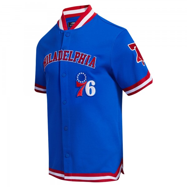 Philadelphia 76ers Pro Standard Royal Classic Warm-Up Full-Snap Jacket