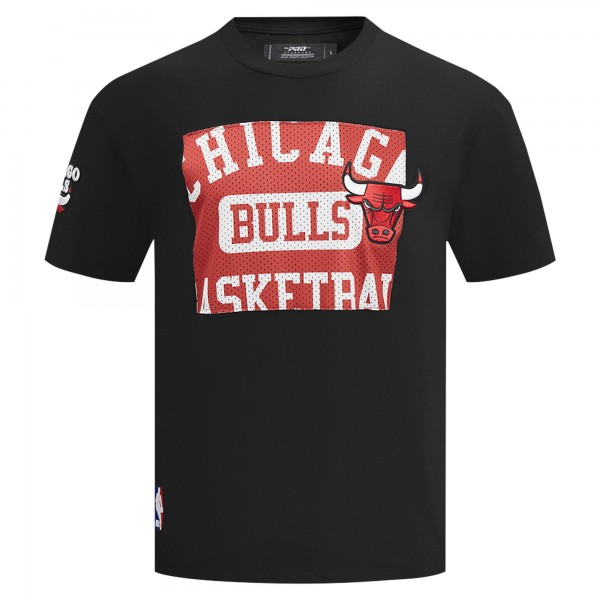 Футболка Chicago Bulls Pro Standard Black Made To Play Drop Shoulder
